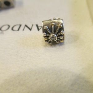 Pandora Sterling Silver & 14K Gold Retired Desert
